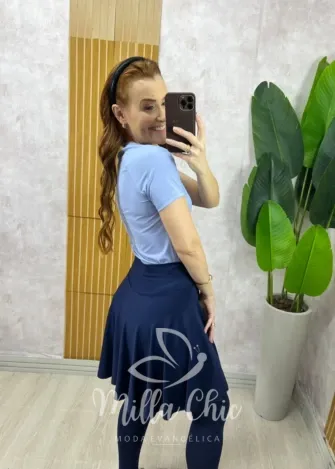 Milla Chic - Blusa Active Fresh - Azul