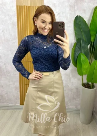 Milla Chic - Blusa Encanto em renda -