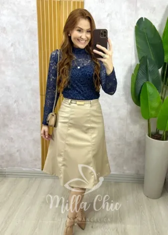 Milla Chic - Blusa Encanto em renda -