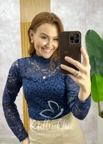 Milla Chic - Blusa Encanto em renda -