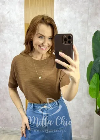 Milla Chic - Blusa Essence Modal- Açaí (cópia)