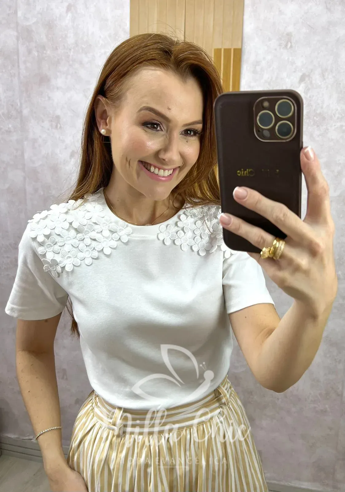 Milla Chic – Blusa Florenza – Branca Milla Chic - Blusa Florenza - Branca