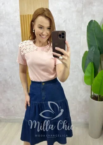 Milla Chic - Blusa Florenza - Rosa