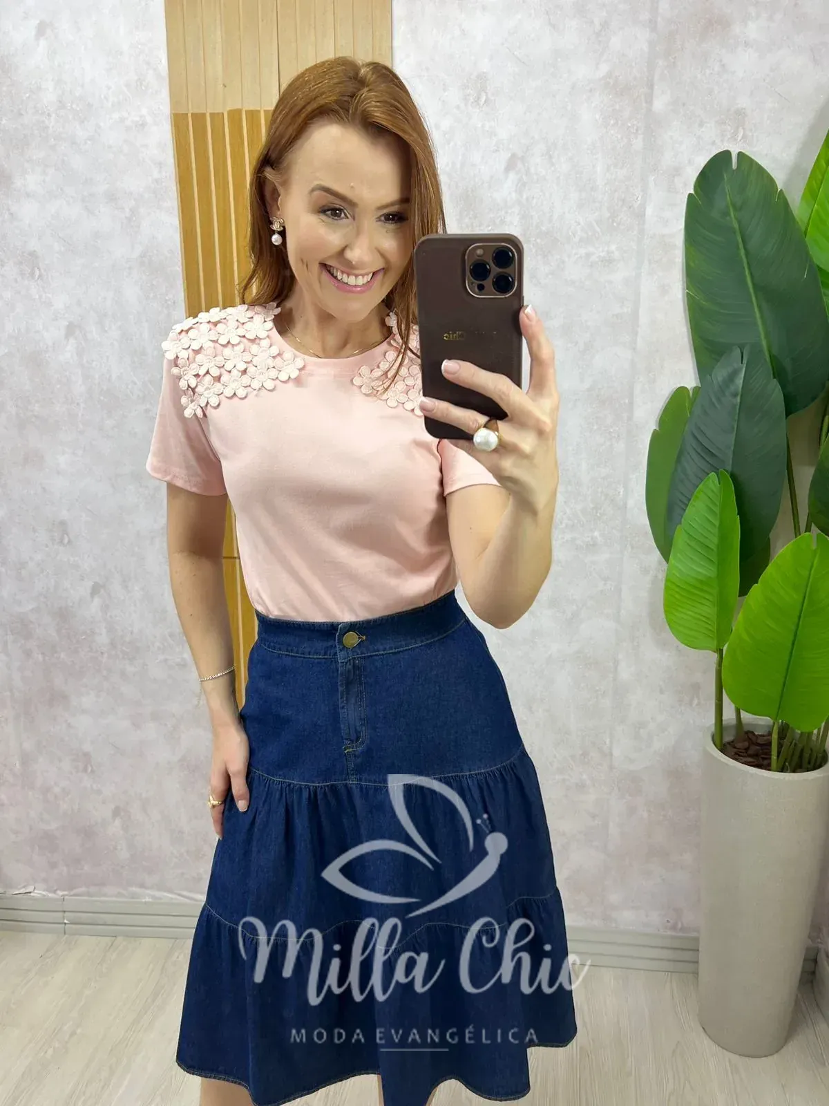 Milla Chic – Blusa Florenza – Rosa Milla Chic - Blusa Florenza - Rosa