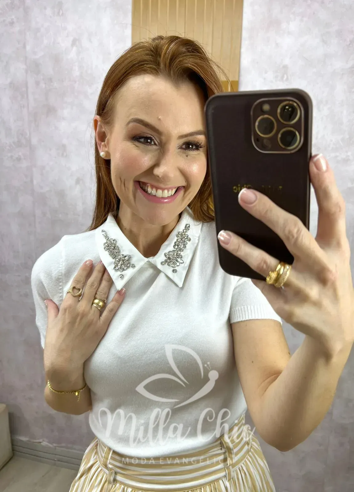 Milla Chic – Blusa Grace – Branca (cópia) Milla Chic - Blusa Grace - Branca (cópia)