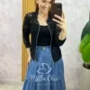 Milla Chic - Blusa Rubi em renda - Preta (cópia)