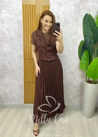 Milla Chic - Conjunto Bruna Plissado - Preto (cópia)
