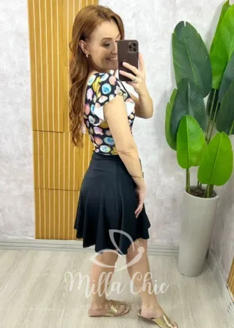 Milla Chic - Conjunto Maiô E Short Saia - Verde (cópia)