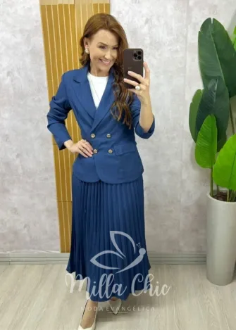 Milla Chic - Conjunto Versalhes - Azul Jeans