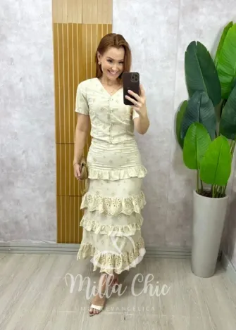 Milla Chic - Conjunto Versalhes - Cáqui (cópia)