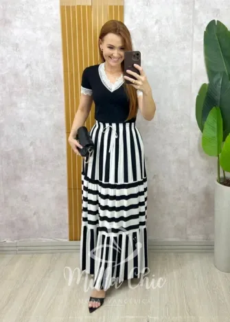 Milla Chic - Saia Elegance Listrada