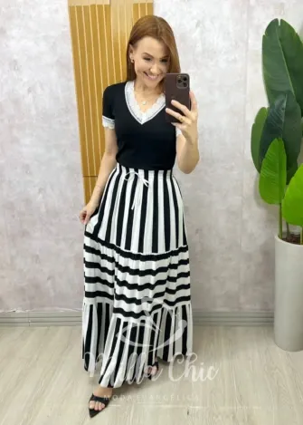 Milla Chic - Saia Elegance Listrada