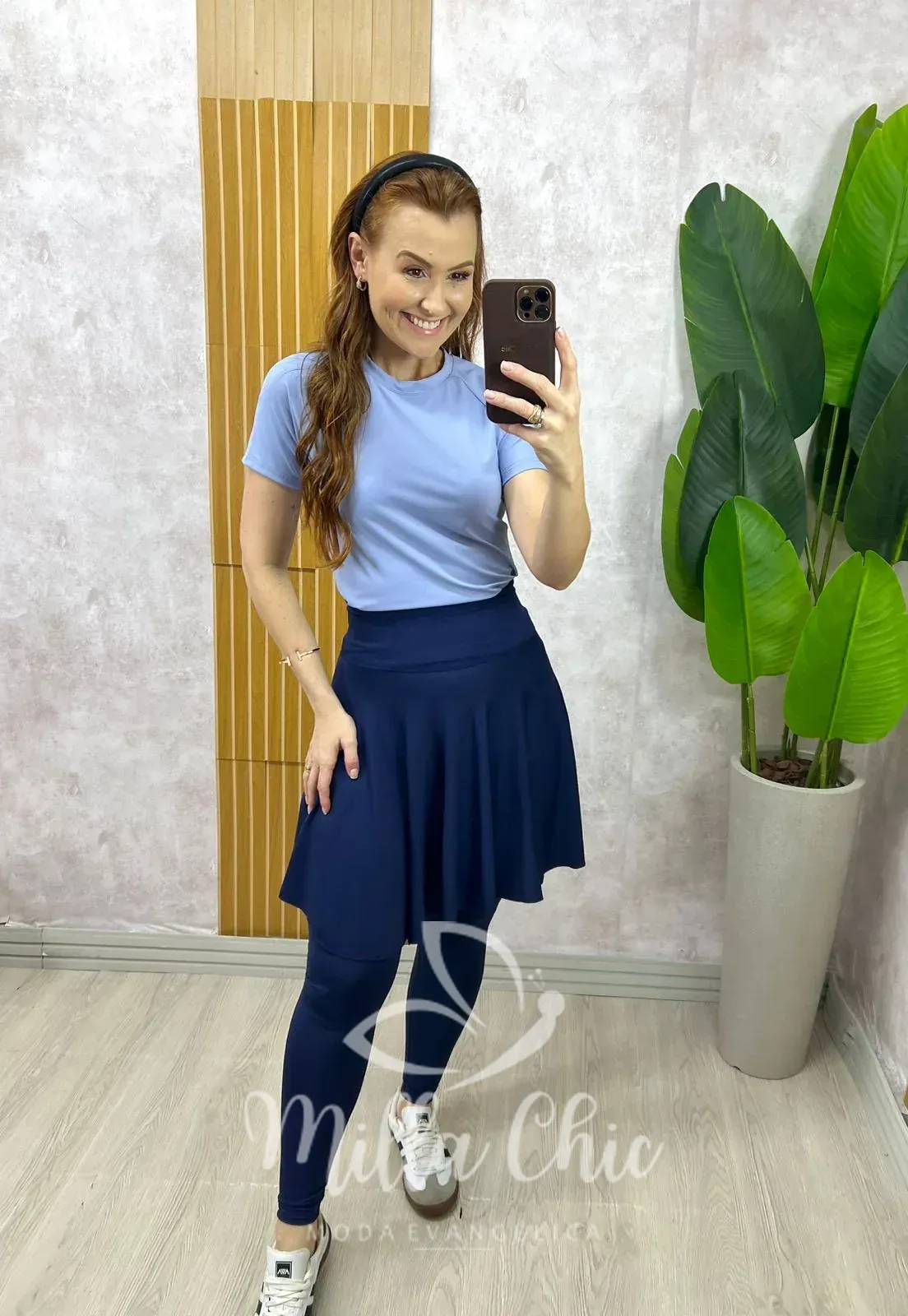 Milla Chic – Saia Legging Confort Fit – Azul Milla Chic - Saia Legging Confort Fit - Azul