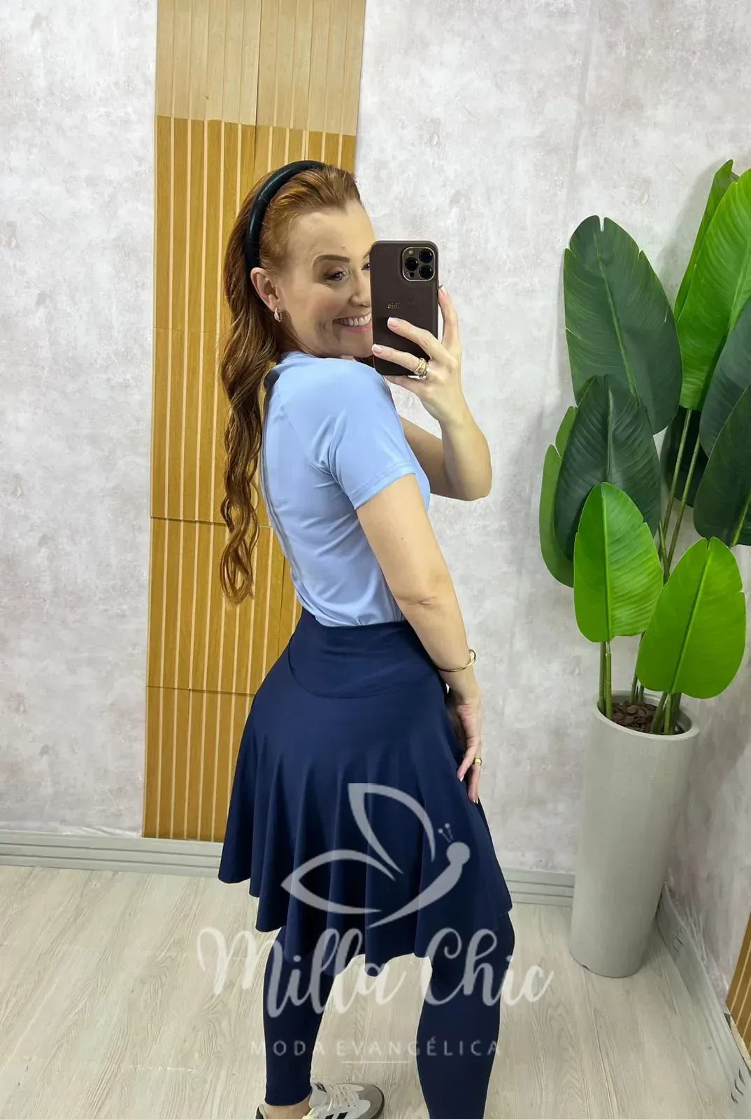 Milla Chic – Saia Legging Confort Fit – Azul Milla Chic - Saia Legging Confort Fit - Azul