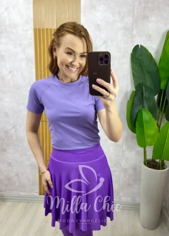Milla Chic - Saia Legging Confort Fit - Lilás