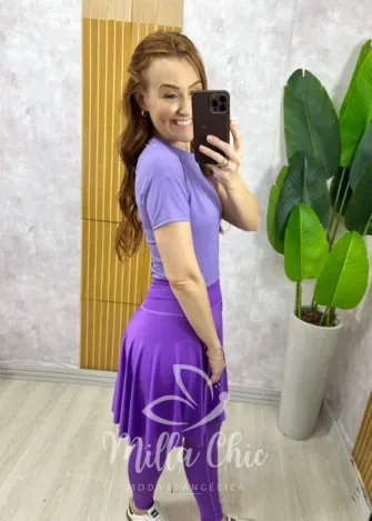 Milla Chic - Saia Legging Confort Fit - Lilás