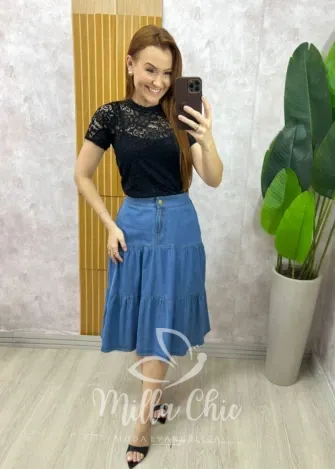 Milla Chic - Saia Luna Denim (cópia)