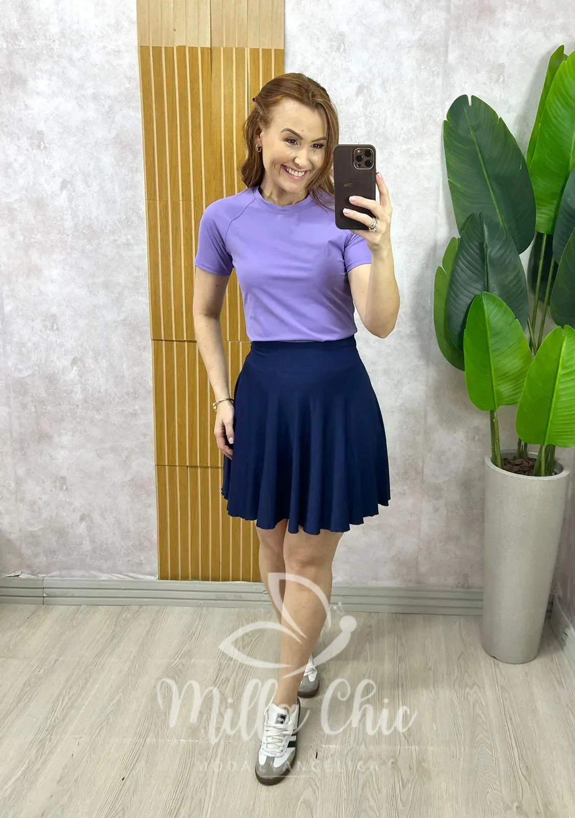 Milla Chic – Short Saia Shape Fit – Açaí (cópia) Milla Chic - Short Saia Shape Fit - Açaí (cópia)