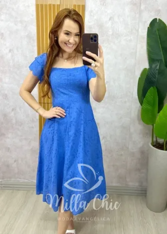 Milla Chic - Vestido Chemise Verônica Em Linho - Amarelo Manteiga (cópia)