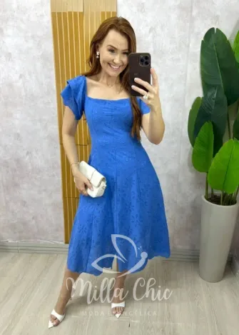 Milla Chic - Vestido Chemise Verônica Em Linho - Amarelo Manteiga (cópia)