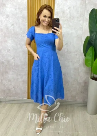 Milla Chic - Vestido Chemise Verônica Em Linho - Amarelo Manteiga (cópia)
