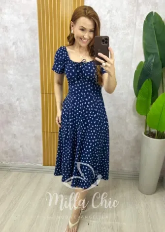 Milla Chic – Vestido Doce Encanto – Azul Milla Chic - Vestido Doce Encanto - Azul