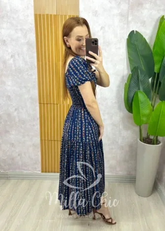 Milla Chic - Vestido Érica - Azul Marinho