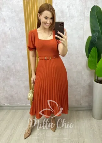 Milla Chic - Vestido Ravena - TerraCota