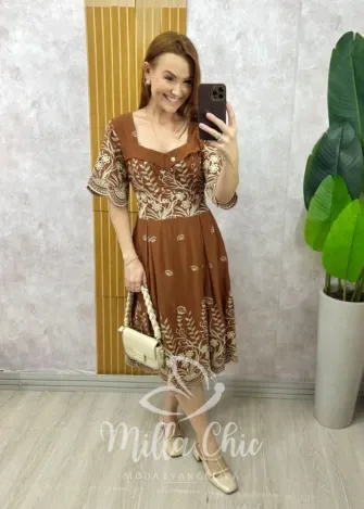 Milla Chic - Vestido Safari chic - Animal Print (cópia)