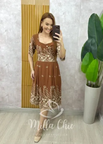 Milla Chic - Vestido Safari chic - Animal Print (cópia)