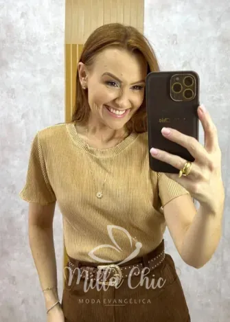 Milla Chic - Blusa Queren Plissada - Cap