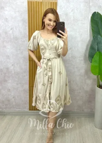 Milla Chic - Chemise Gaby - Areia (cópia)