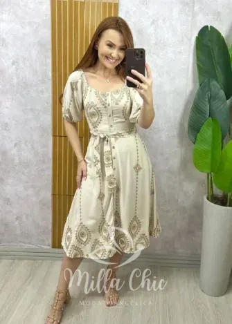 Milla Chic - Chemise Gaby - Areia (cópia)