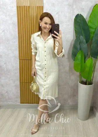 Milla Chic - Chemise Gaby - Manteiga (cópia)