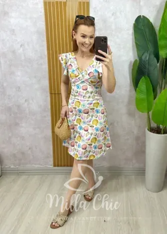 Milla Chic - Conjunto Maiô e Short Saia - Modelo Edite