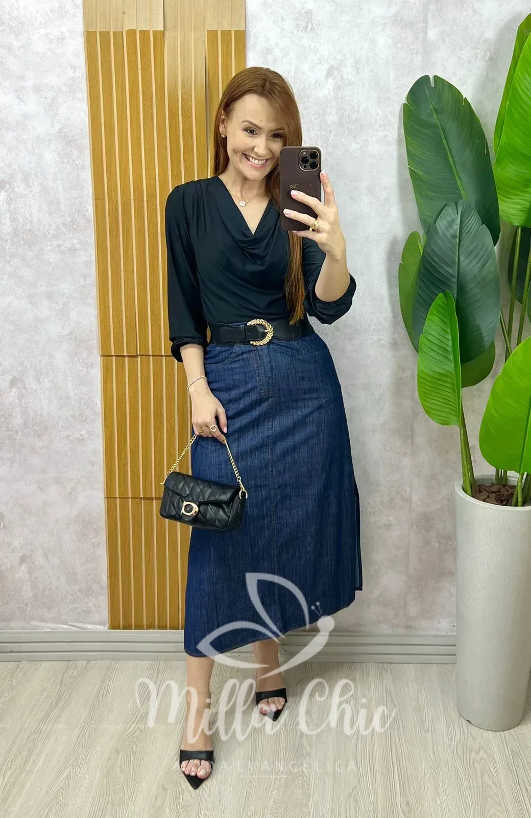 Milla Chic – Saia Hortência Em Jeans – Clara (cópia) Milla Chic - Saia Hortência Em Jeans - Clara (cópia)