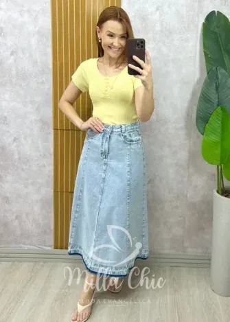 Milla Chic - Saia Jeans Amália (cópia)