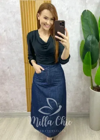 Milla Chic – Saia jeans Diva Milla Chic - Saia jeans Diva