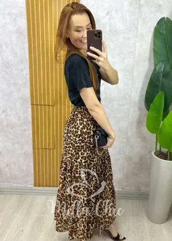 Milla Chic - Saia Longa Amélia em chiffon