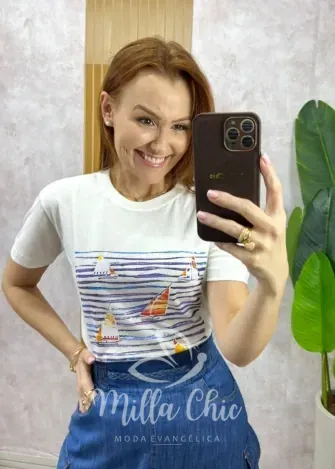 Milla Chic - T-shirt Caravelas