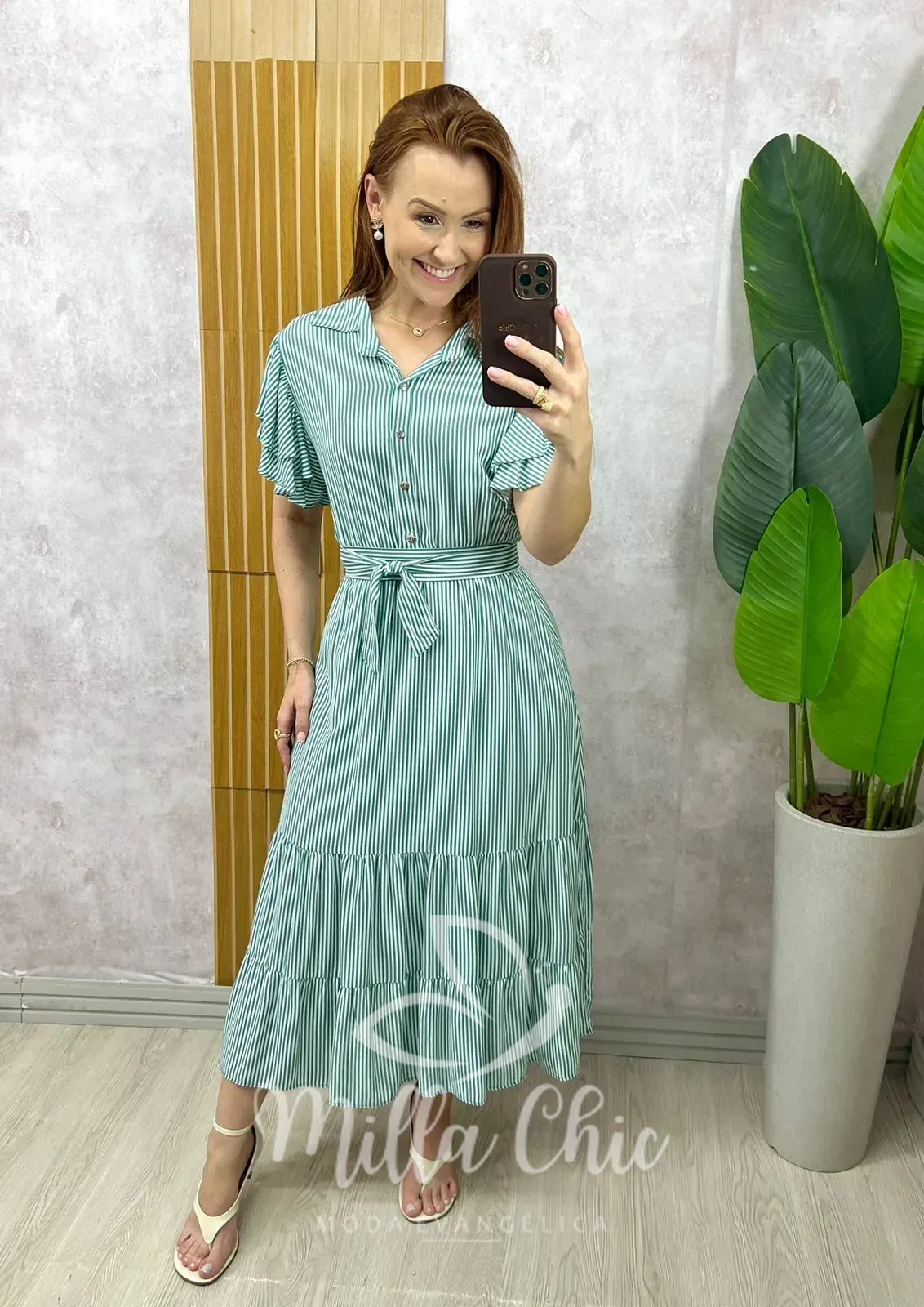 Milla Chic – Vestido Belinda em viscolinho – Menta estampado (cópia) Milla Chic - Vestido Belinda em viscolinho - Menta estampado (cópia)