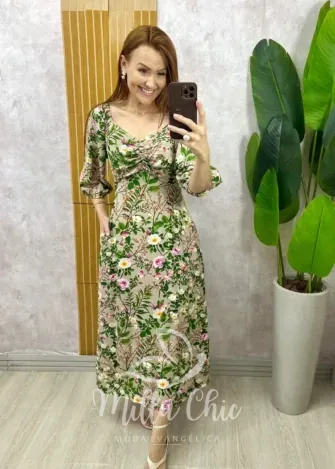 Milla Chic - Vestido Cléo - Marrom (cópia)