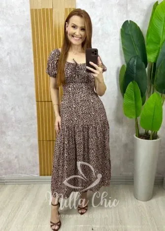 Milla Chic – Vestido Érica – Animal Print Milla Chic - Vestido Érica - Animal Print