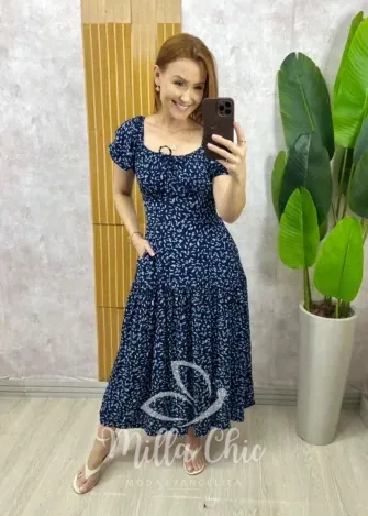 Milla Chic – Vestido Érica – Azul Milla Chic - Vestido Érica - Azul
