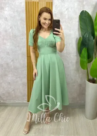 Milla Chic - Vestido Fabíola - Verde