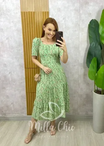 Milla Chic - Vestido Fernanda em Viscolinho - Branco (cópia)