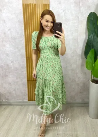 Milla Chic - Vestido Fernanda em Viscolinho - Branco (cópia)