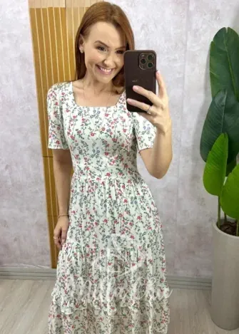 Milla Chic - Vestido Fernanda em viscolinho - Fundo preto (cópia)