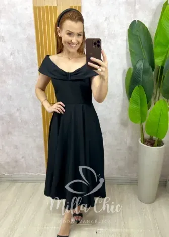 Milla Chic - Vestido Heloísa - Preto