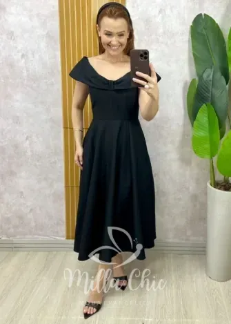Milla Chic - Vestido Heloísa - Preto